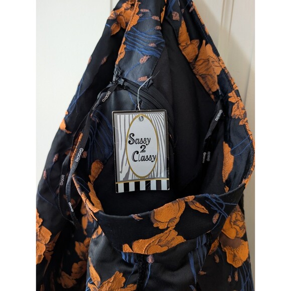 GRACIA  A-Line Floral Brocade Skirt Size Medium NWT | Tulle Underskirt | Lined - Picture 7 of 9